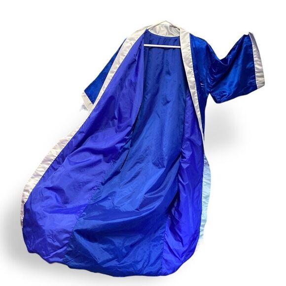 Japanese Crane Water Migration Long Kimono Robe no belt - Picture 2 of 9